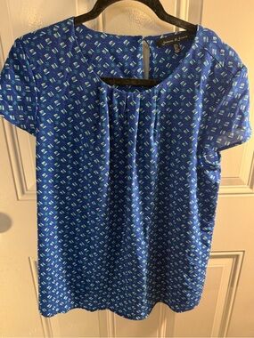 Jasmine & Juliana Short Sleeve Pleated Casual Blouse